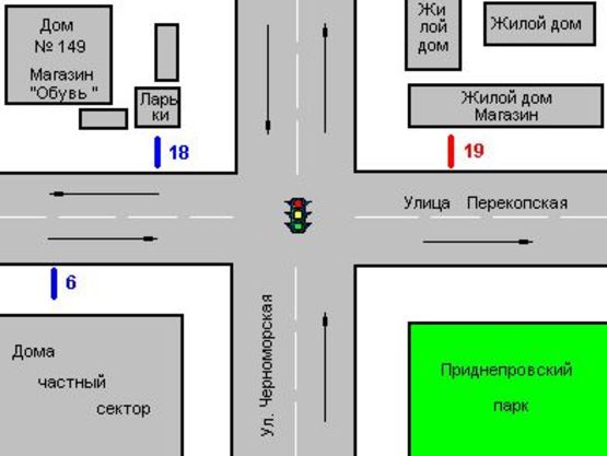 Схема рекламной плоскости по адресу Перекопська вул., 151 - Чорноморська вул. Схема рекламной плоскости по адресу Перекопська вул., 151 - Чорноморська вул.