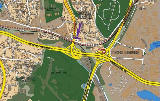 Схема рекламної площини за адресою ул. Киквидзе, выезд на Железнодорожное шоссе, на светофоре Схема рекламної площини за адресою ул. Киквидзе, выезд на Железнодорожное шоссе, на светофоре