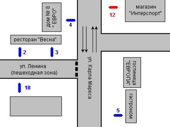Схема рекламной плоскости по адресу Велика Перспективна вул., 11