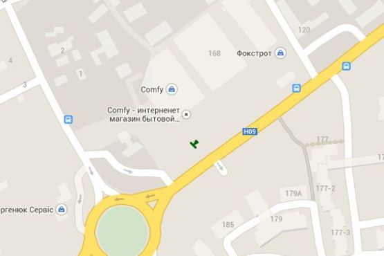 Схема рекламної площини за адресою Мазепи вул., 168а