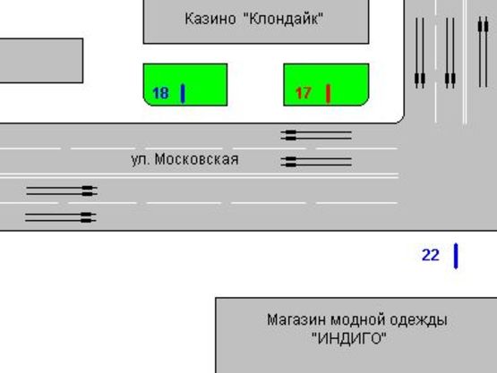 Схема рекламной плоскости по адресу Київська вул., 93