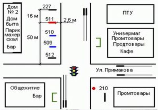 Схема рекламної площини за адресою Кам`янецька вул. (Кам'янецька вул.), 2
