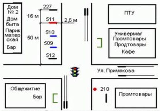 Схема рекламной плоскости по адресу Кам`янецька вул. (Кам'янецька вул.), 2