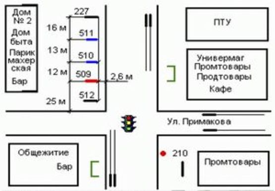 Схема рекламной плоскости по адресу Кам`янецька вул. (Кам'янецька вул.), 2