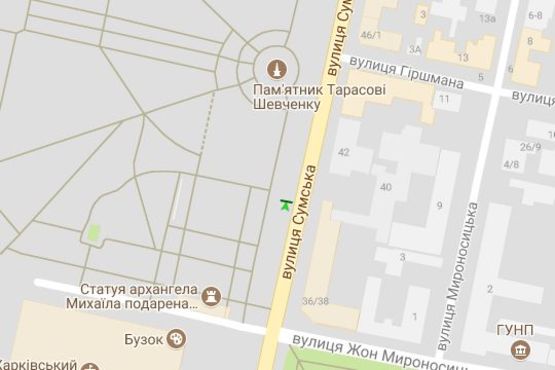 Схема рекламной плоскости по адресу Сумська вул., 35 (№2) Схема рекламной плоскости по адресу Сумська вул., 35 (№2)