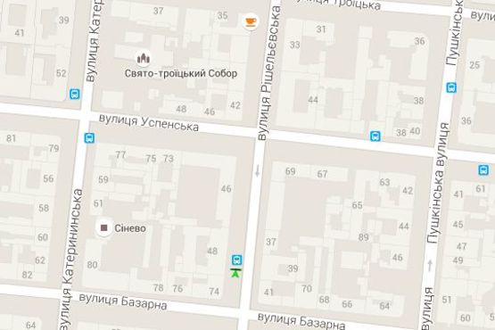 Схема рекламной плоскости по адресу Рішельєвська вул., 48