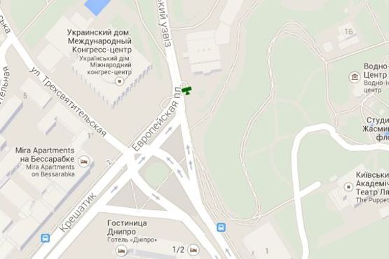 Схема рекламной плоскости по адресу Європейська пл., : №5; Національна філармонія  України; вихід з підземного переходу Схема рекламной плоскости по адресу Європейська пл., : №5; Національна філармонія  України; вихід з підземного переходу