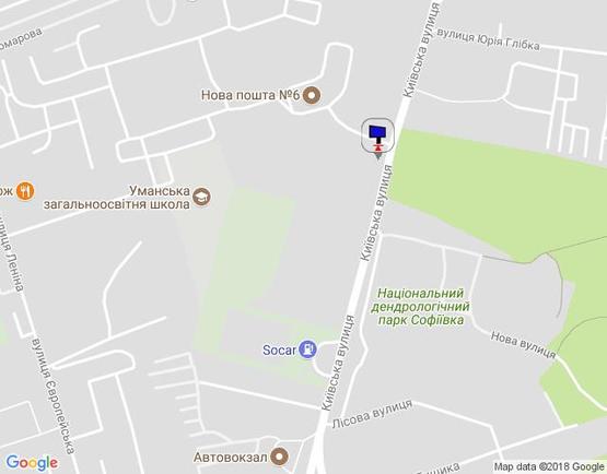 Схема рекламной плоскости по адресу ул.Киевская (первый от пл.Победы в направлении  Автовокзала) сторона Б