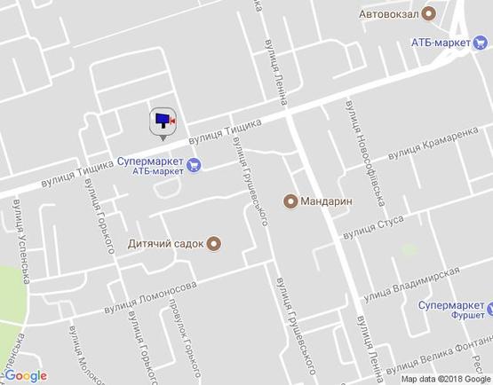 Схема рекламной плоскости по адресу ул.Тыщика, 13-А, сторона А