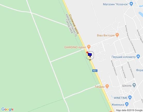 Схема рекламної площини за адресою Конча-Заспа, траса Р-02, км 29+150 право, котедж. містечко "РОМАНОВО", комплекс "Сезони SPA", ресторан "Giardino", супермаркет "Wine Time" Схема рекламної площини за адресою Конча-Заспа, траса Р-02, км 29+150 право, котедж. містечко "РОМАНОВО", комплекс "Сезони SPA", ресторан "Giardino", супермаркет "Wine Time"