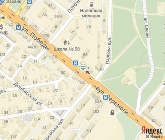 Схема рекламной плоскости по адресу Победы ул.,49-Нижнеднепровская ул. ЦЕНТРАЛЬНАЯ ЗОНА Схема рекламной плоскости по адресу Победы ул.,49-Нижнеднепровская ул. ЦЕНТРАЛЬНАЯ ЗОНА