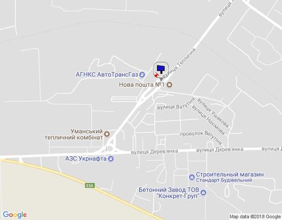 Схема рекламної площини за адресою (ул.Героев Сталинграда) вул. Теплична, 6-бд направление к ул.Энергетической (направление на ГРС, возле СТО "Альфа")  ВЕРХНИЙ, сторона Б