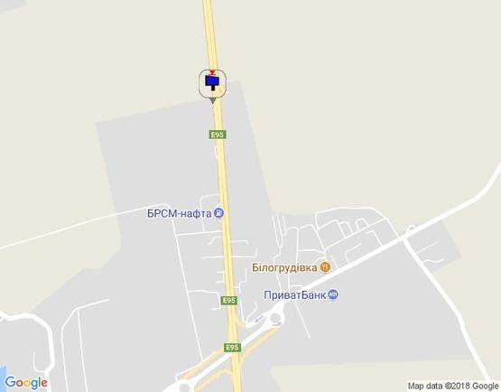 Схема рекламної площини за адресою траса М-05 Київ-Одеса, км 204+800 право