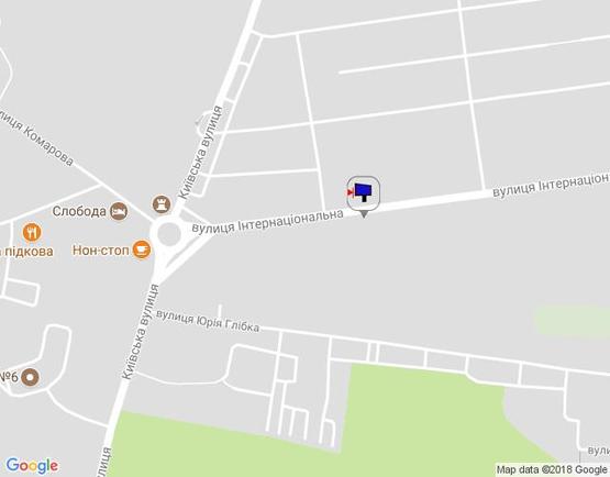 Схема рекламної площини за адресою м. Умань, вул. Інтернаціональна, навпроти будинку 29