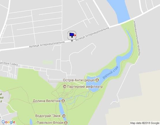 Схема рекламної площини за адресою м. Умань, вул. Інтернаціональна, навпроти будинку 75