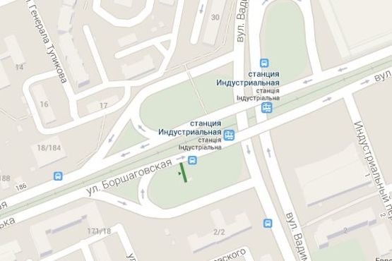 Схема рекламної площини за адресою Борщагівська вул., : Індустріальний міст; №2 (в напр. універмага "Україна") Схема рекламної площини за адресою Борщагівська вул., : Індустріальний міст; №2 (в напр. універмага "Україна")