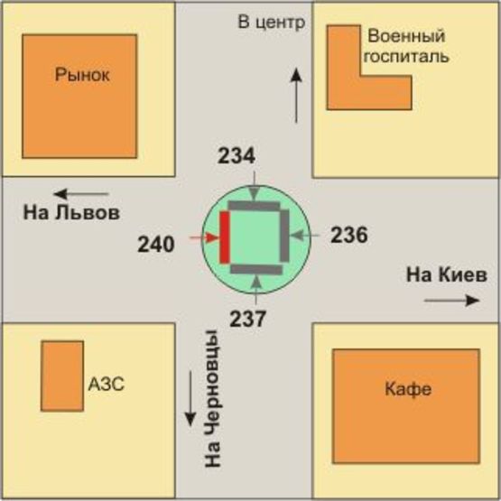 Схема рекламної площини за адресою ринок Аеродром (Львів) Схема рекламної площини за адресою ринок Аеродром (Львів)