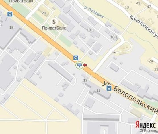 Схема рекламної площини за адресою Белопольское шоссе ул. , 13 -  автосалон Фольксваген Схема рекламної площини за адресою Белопольское шоссе ул. , 13 -  автосалон Фольксваген