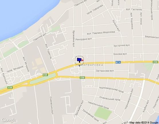 Схема рекламной плоскости по адресу Одесское шоссе 80  3х6 Схема рекламной плоскости по адресу Одесское шоссе 80  3х6