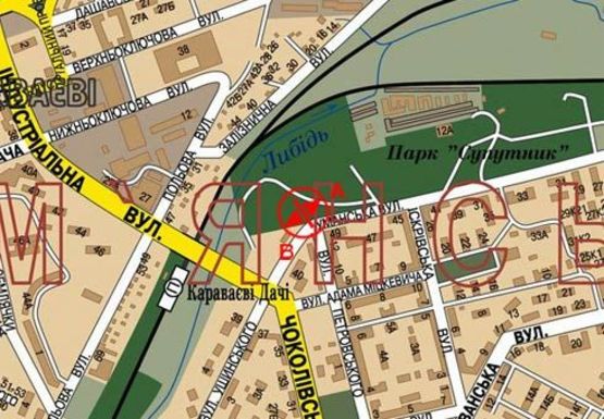 Схема рекламної площини за адресою Уманская ул. - Петровского ул. Схема рекламної площини за адресою Уманская ул. - Петровского ул.