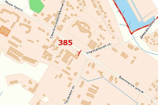 Схема рекламной плоскости по адресу Миру просп. - Вінницьке шосе Схема рекламной плоскости по адресу Миру просп. - Вінницьке шосе