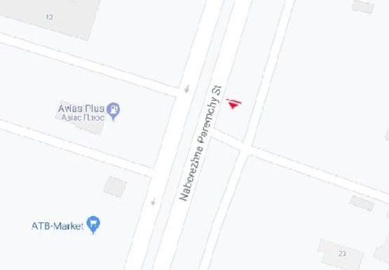 Схема рекламной плоскости по адресу Набережная Победы - ресторан Камелот