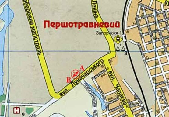 Схема рекламної площини за адресою Привокзальная ул. - Новокузнецкая ул.