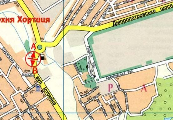 Схема рекламної площини за адресою Истомина ул. (район АЗС)
