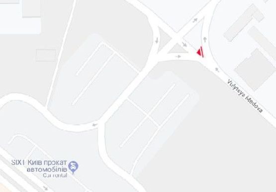 Схема рекламной плоскости по адресу Медовая ул., 2 Аэропорт "Киев" Схема рекламной плоскости по адресу Медовая ул., 2 Аэропорт "Киев"