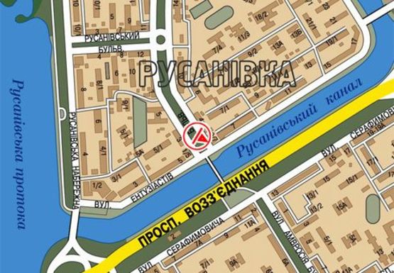 Схема рекламної площини за адресою Давыдова б-р., 4