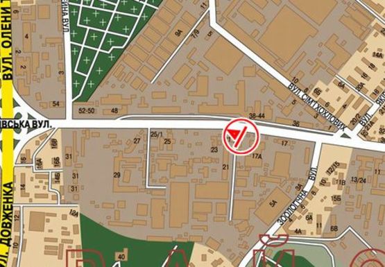 Схема рекламної площини за адресою Дегтяревская ул., 19 (Хлебзавод)