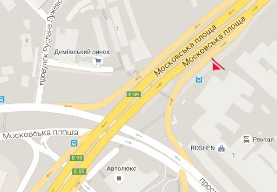 Схема рекламной плоскости по адресу Науки пр. - Демеевская пл.  (бывш. Московская пл.) (ROSHEN)