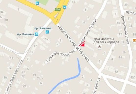 Схема рекламной плоскости по адресу Сергея Нигояна пр. - Казанская ул.