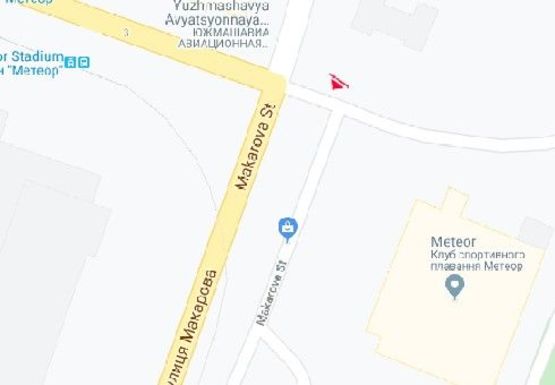 Схема рекламной плоскости по адресу Макарова ул. - Криворожская ул. Схема рекламной плоскости по адресу Макарова ул. - Криворожская ул.