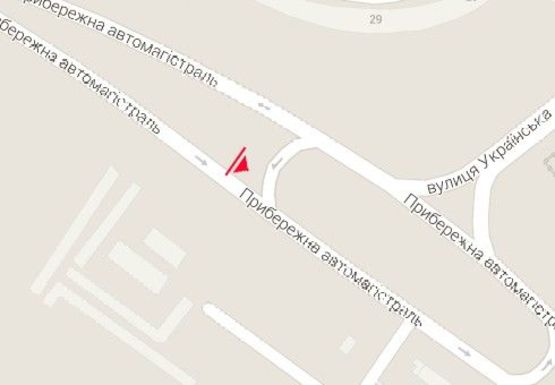 Схема рекламної площини за адресою Набережная магистраль - Украинская ул. (№ 1) Схема рекламної площини за адресою Набережная магистраль - Украинская ул. (№ 1)