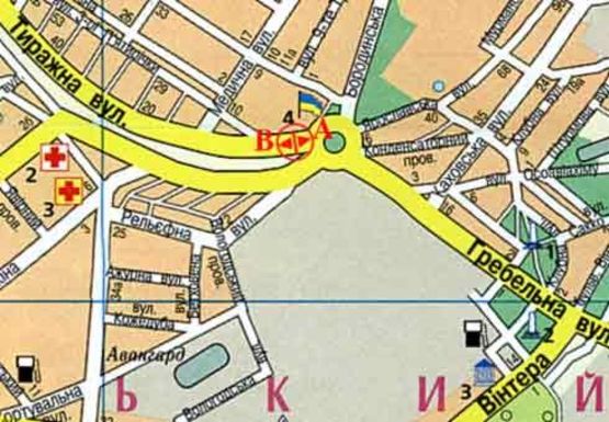 Схема рекламной плоскости по адресу Тиражная ул. - Плотинная ул. Схема рекламной плоскости по адресу Тиражная ул. - Плотинная ул.