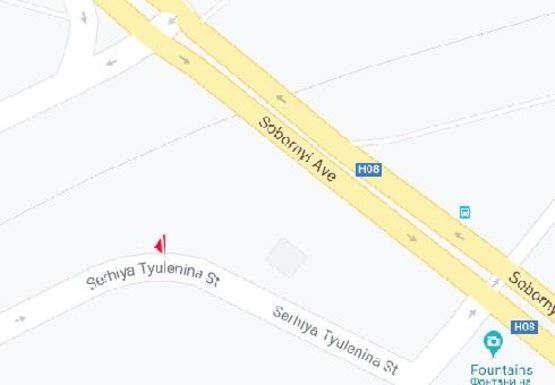 Схема рекламної площини за адресою Тюленина ул. Схема рекламної площини за адресою Тюленина ул.