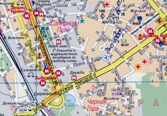 Схема рекламної площини за адресою Кудри Ивана ул., 18 (BackLit)