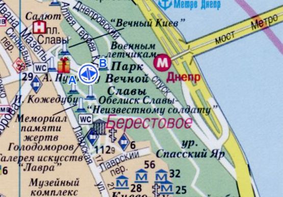 Схема рекламной плоскости по адресу Аллея Героев Крут, 130 м. до Славы пл. Схема рекламной плоскости по адресу Аллея Героев Крут, 130 м. до Славы пл.