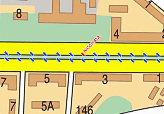 Схема рекламної площини за адресою Победы пр.