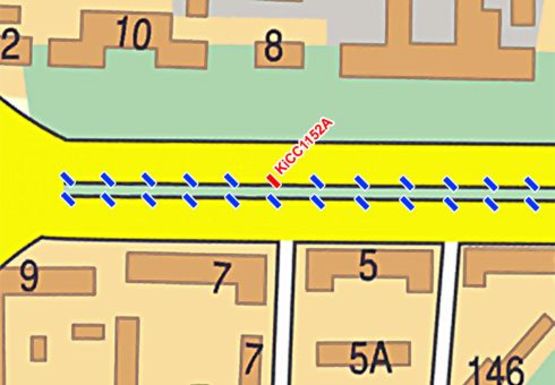Схема рекламної площини за адресою Победы пр.