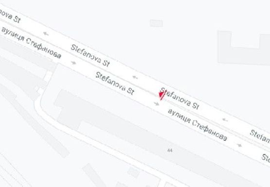 Схема рекламной плоскости по адресу Стефанова ул., 42