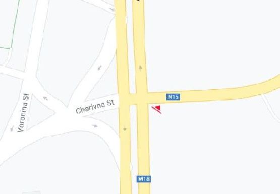 Схема рекламної площини за адресою Чаривна ул. - Донецкое Шоссе - шоссе Харьков-Симферополь