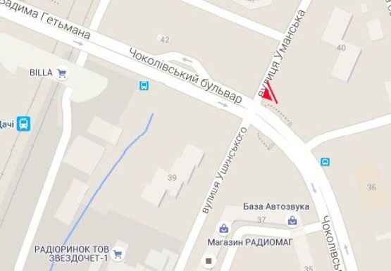 Схема рекламной плоскости по адресу Чоколовский б-р, Караваевы Дачи