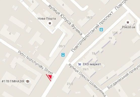 Схема рекламной плоскости по адресу Воздухофлотский пр., 22 - Петра Нищинского ул. Схема рекламной плоскости по адресу Воздухофлотский пр., 22 - Петра Нищинского ул.