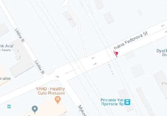 Схема рекламной плоскости по адресу Федорова ул. (6)