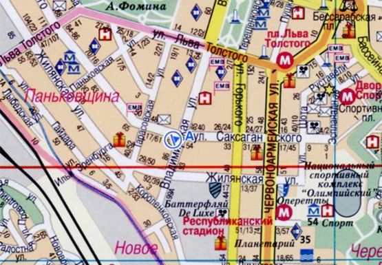 Схема рекламної площини за адресою Саксаганского ул., 53 Схема рекламної площини за адресою Саксаганского ул., 53