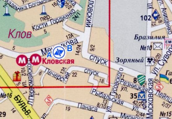 Схема рекламной плоскости по адресу Мечникова ул., 18_20