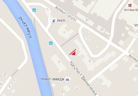 Схема рекламной плоскости по адресу Винниченко пр., 3