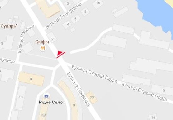 Схема рекламної площини за адресою Панянка ул. - Старый Подол ул.